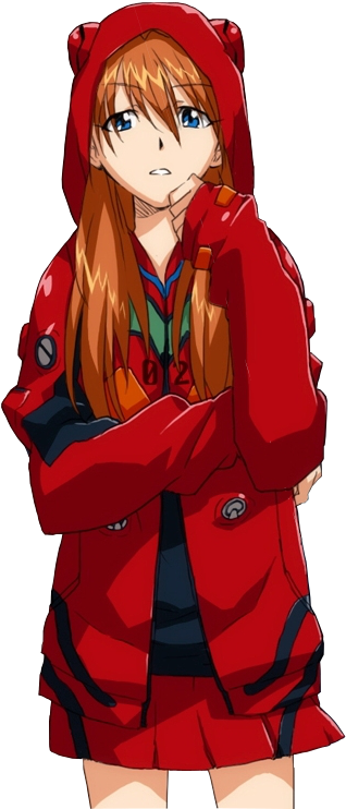 Asukain Red Hoodie Evangelion