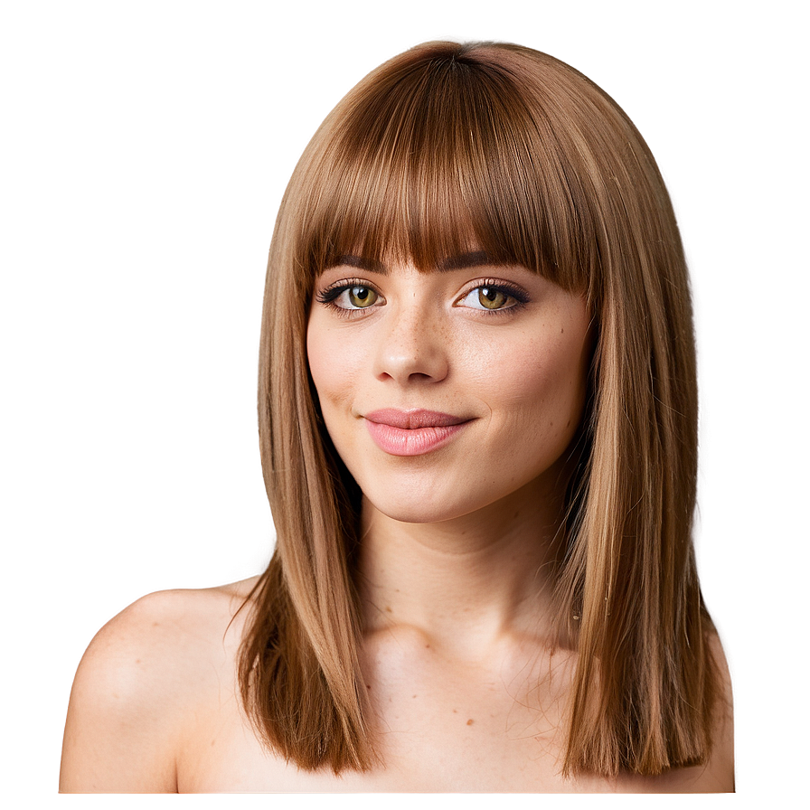 Asymmetrical Bangs Cut Png Rro