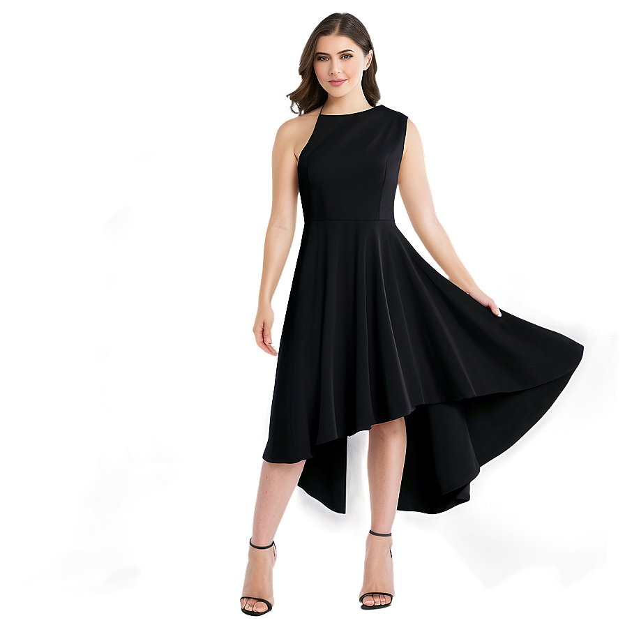 Asymmetrical Hem Dress Png 18