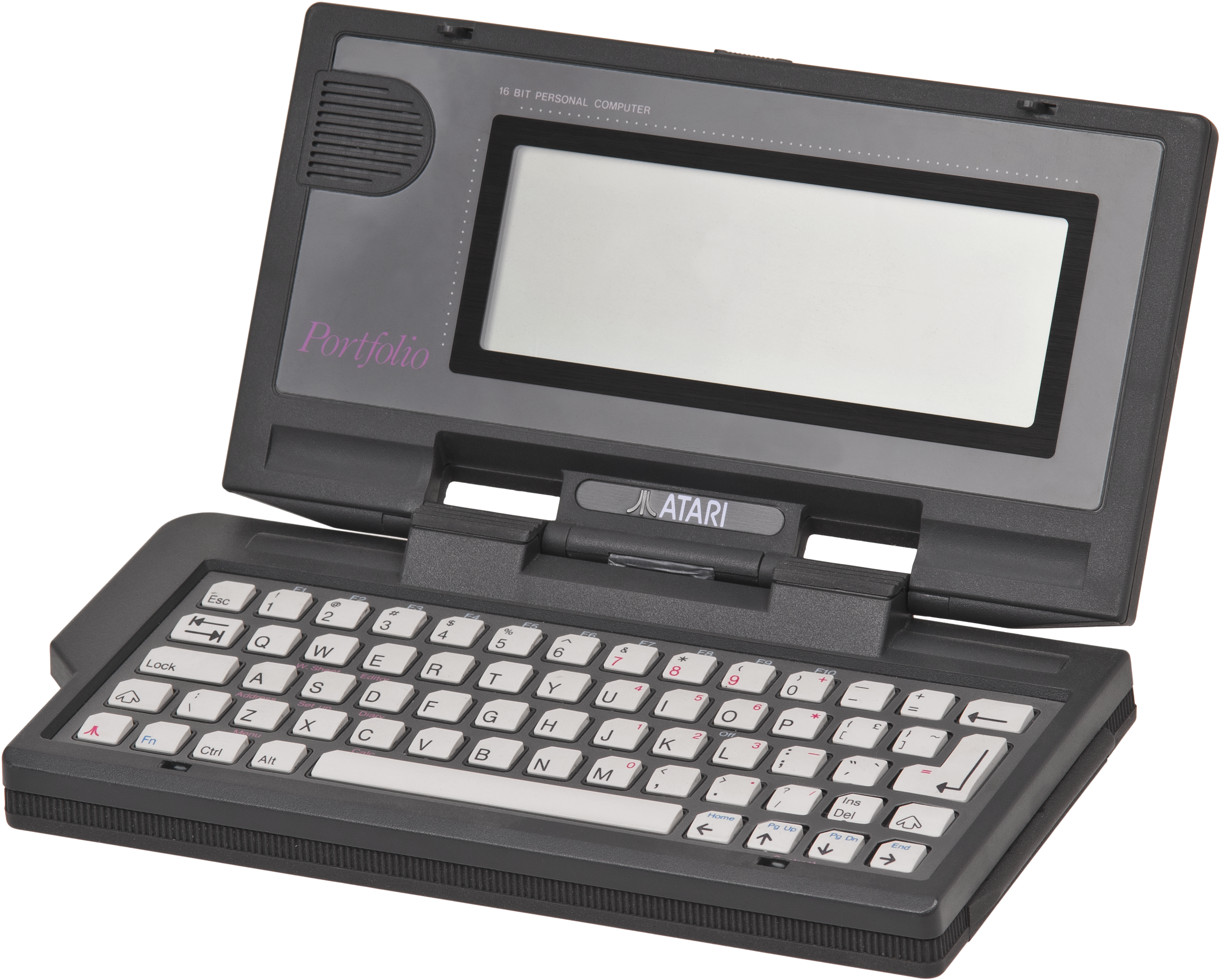 Atari Portfolio Vintage Computer PNG with transparent background