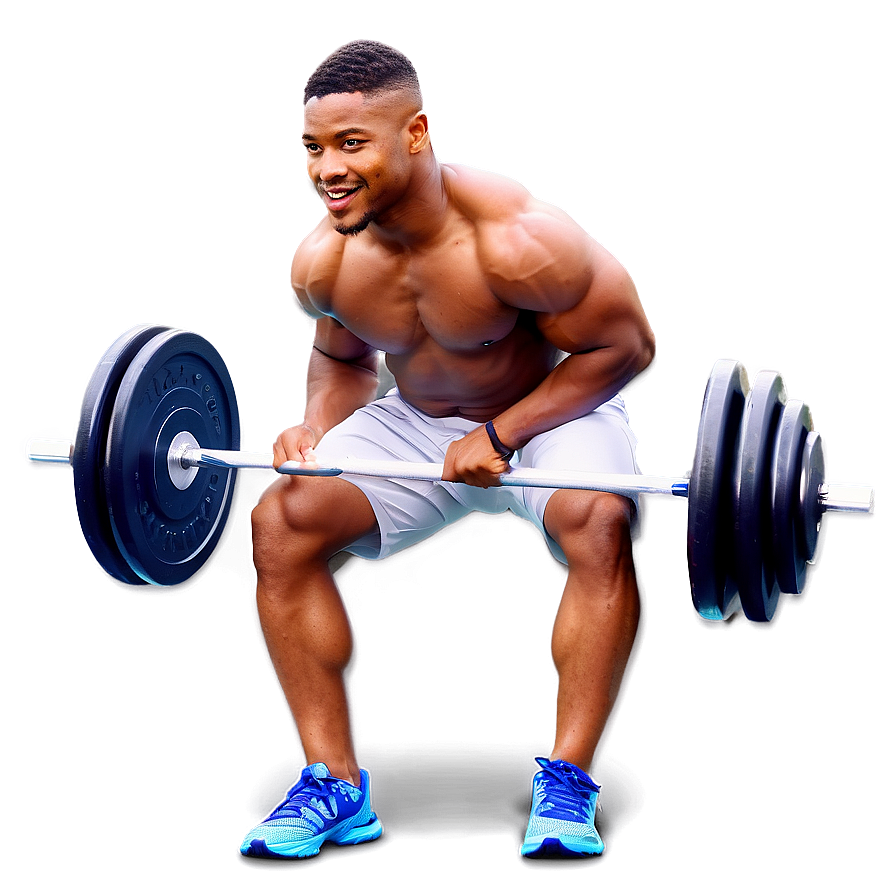 Athlete Performing Barbell Curls