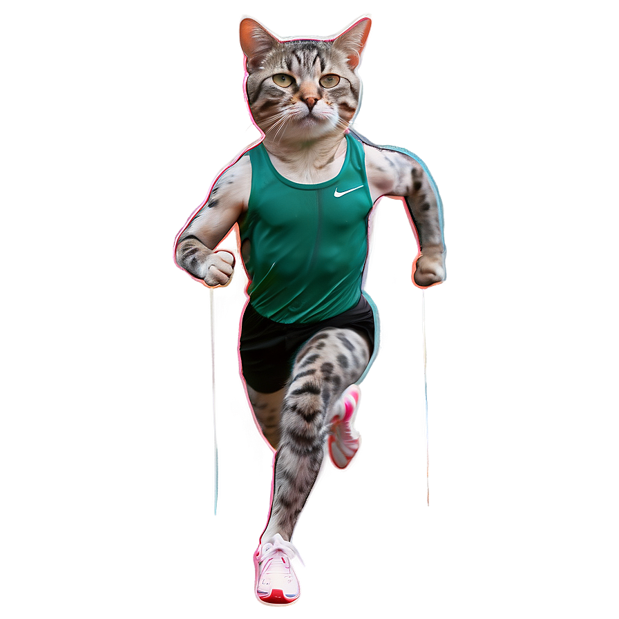 Athletic Cat Meme Png 39