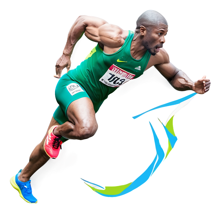 Athletic Sprint PNG 06252024 PNG with transparent background