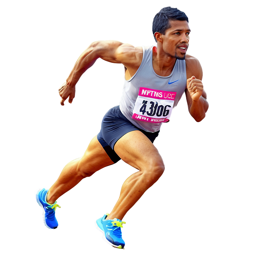 Athletic Sprint PNG mrt PNG with transparent background