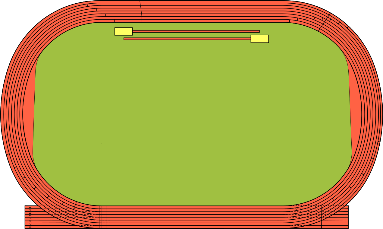 Track And Field - Track And Field Track Layout, HD Png Download PNG with transparent background