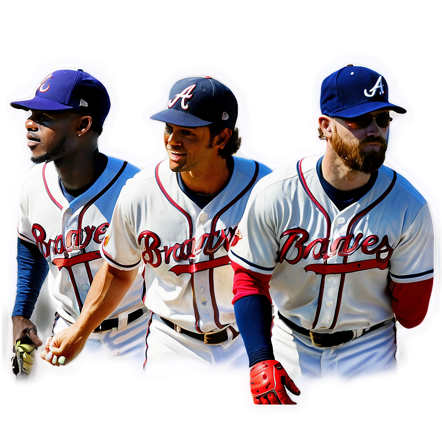 Atlanta Braves All-star Players Png Mdb