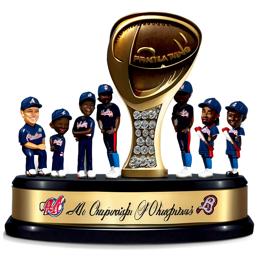 Atlanta Braves Championship Trophy PNG 05212024 PNG with transparent background