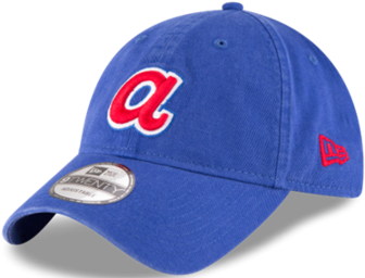 Atlanta Braves Mlb New Era 9twenty Core Classic Adjustable - Blue Jays Dad Hat PNG with transparent background