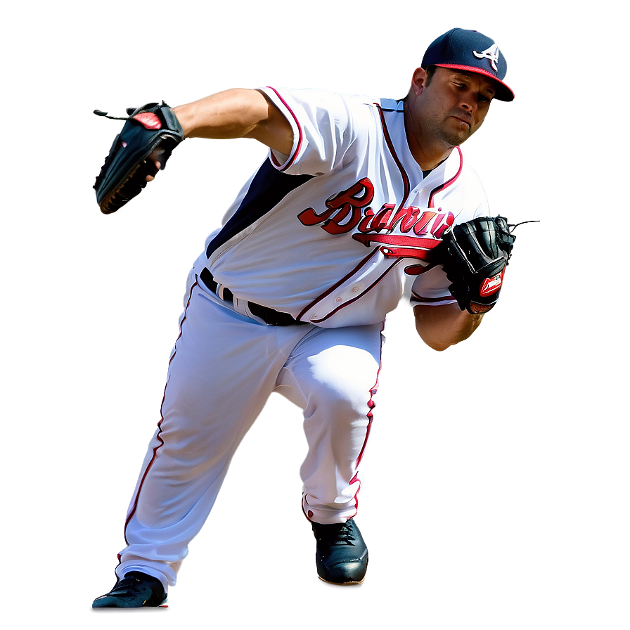 Atlanta Braves Pitcher Action Png Tnn88