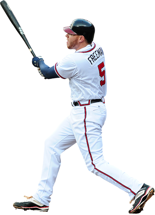 Atlanta Braves Player Swinging Bat