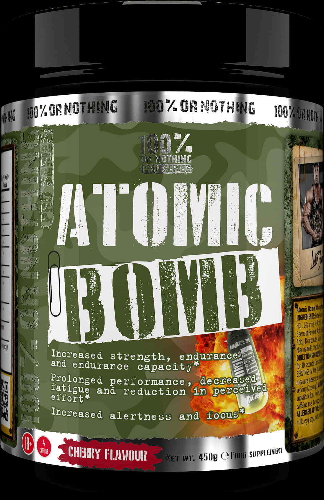 Atomic Bomb Supplement Container