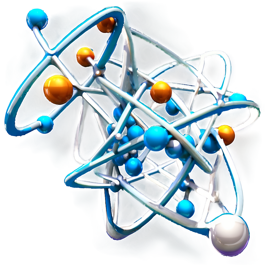 Atomic Structure Model PNG 1 PNG with transparent background