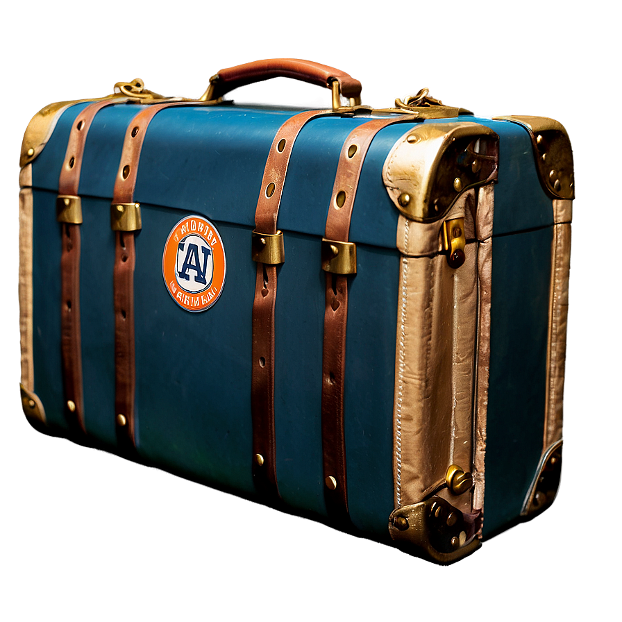 Auburn Retro Suitcase Png 06252024