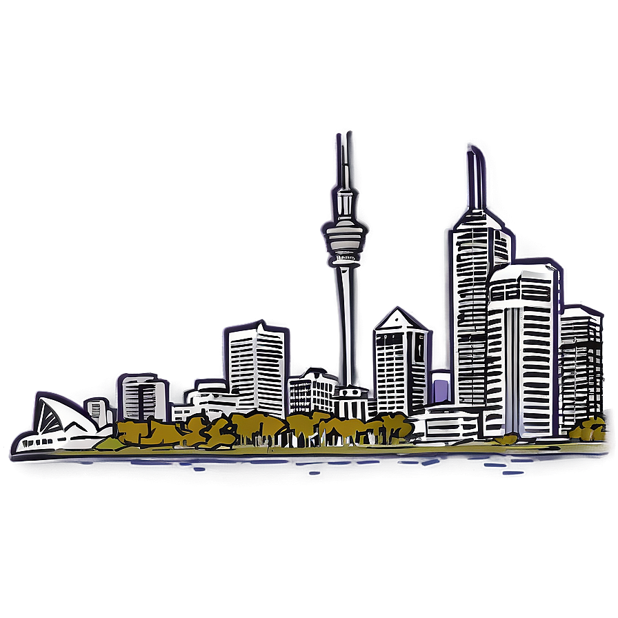 Auckland Skyline Png Urm49