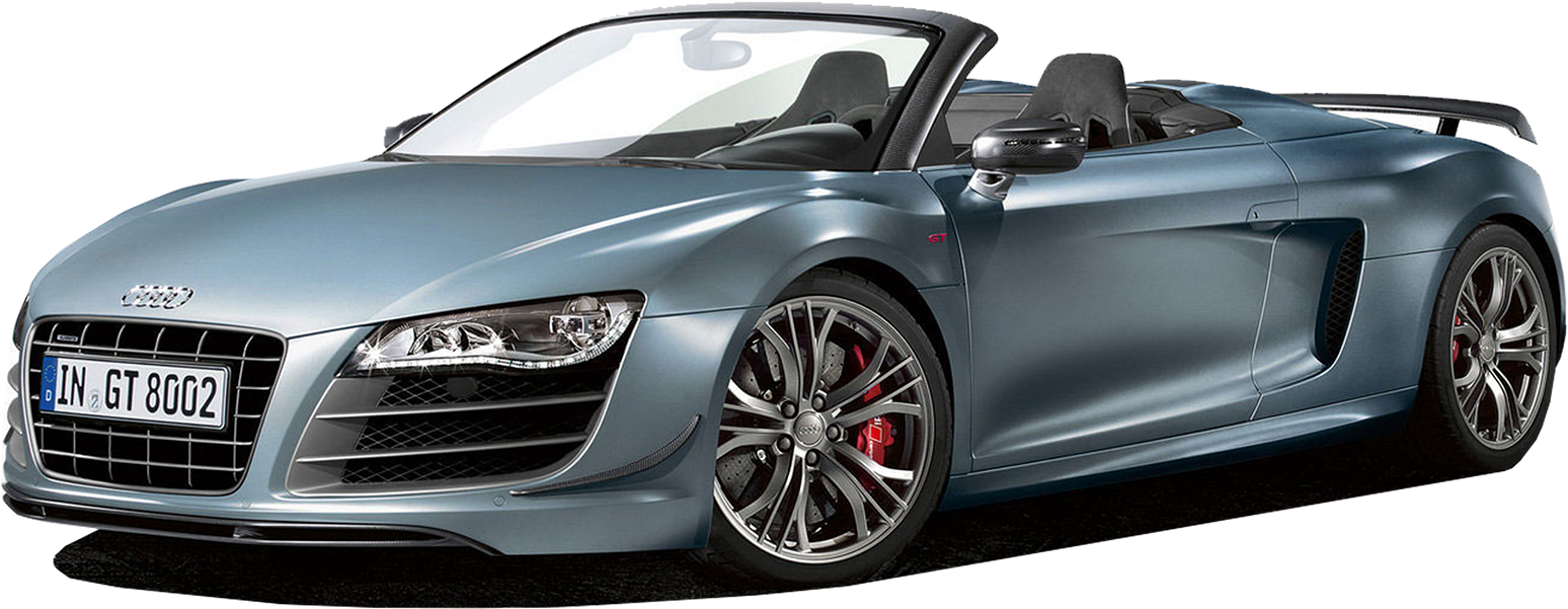 Audi R8 Spyder Convertible Side View