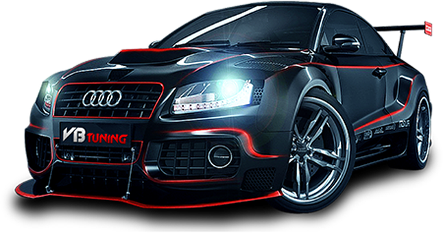 Audi T T Custom Tuning Showcase PNG with transparent background