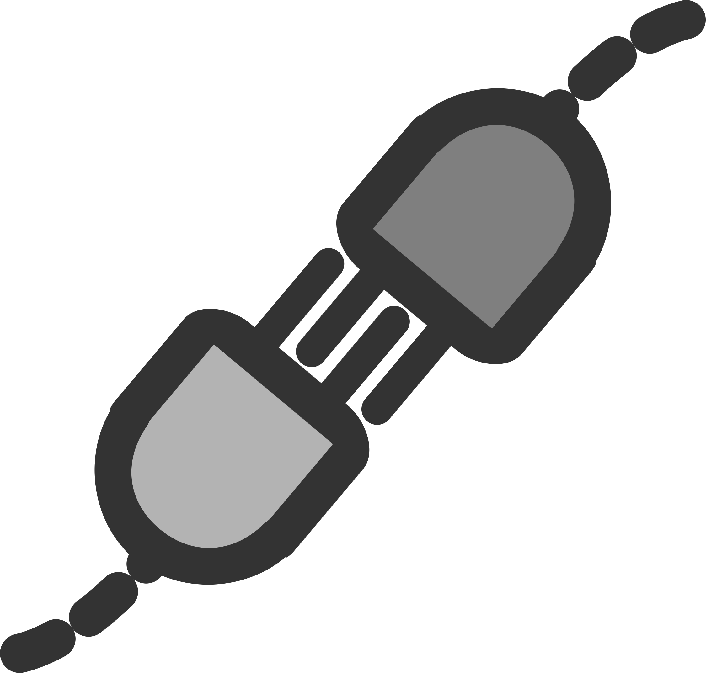 Audio Connector Graphic PNG with transparent background