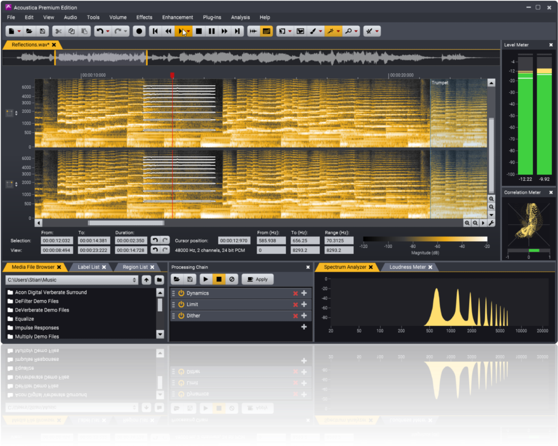 Best Audio Spectrum Analyzer Application For Mac - Acon Digital Acoustica V7, HD Png Download PNG with transparent background