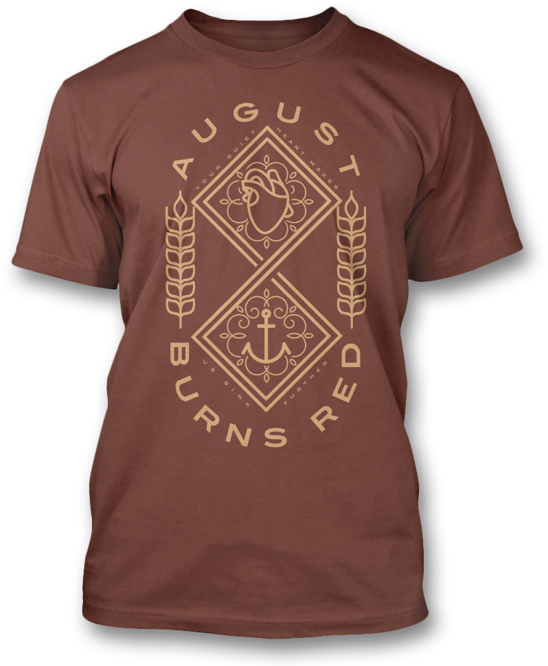 August Burns Red Quiet Heart White T Shirt, HD Png Download PNG with transparent background