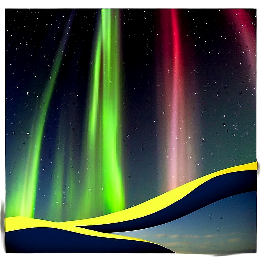 Aurora Borealis Landscape PNG 06242024 PNG with transparent background