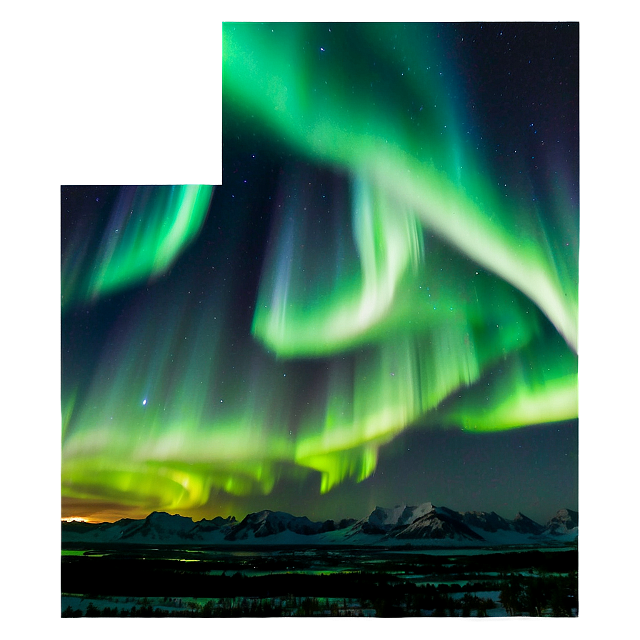 Aurora Borealis Night View PNG 21 PNG with transparent background