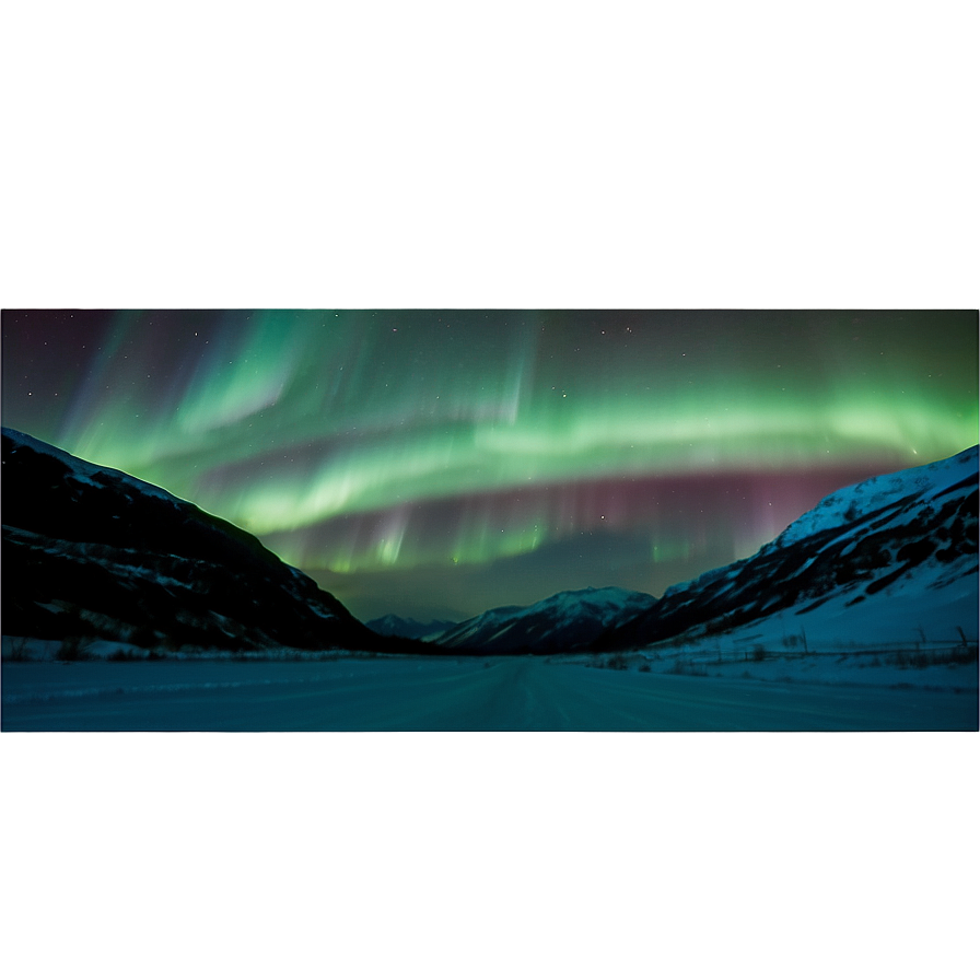 Aurora Borealis Night View PNG 29 PNG with transparent background