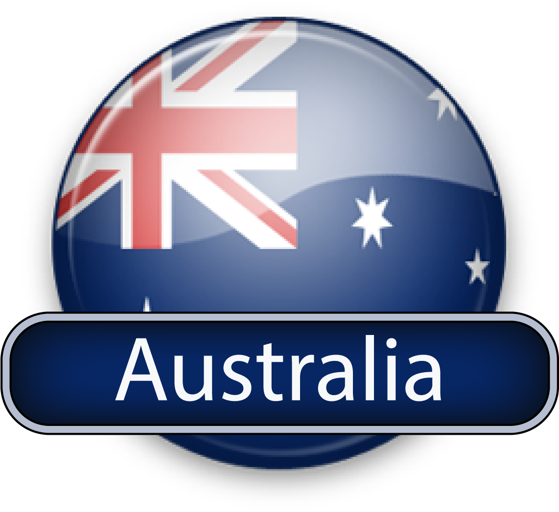 Australia Flag Button