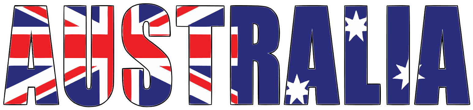 Australia Transparent Word - Australia Flag In Words, HD Png Download PNG with transparent background