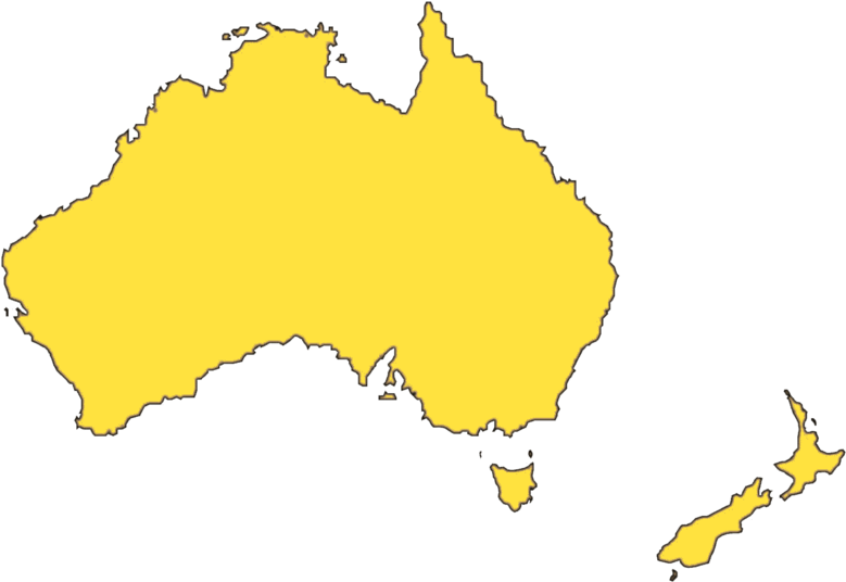 Australia Map Png File - Map Of Australia New Zealand And Png, Transparent Png PNG with transparent background
