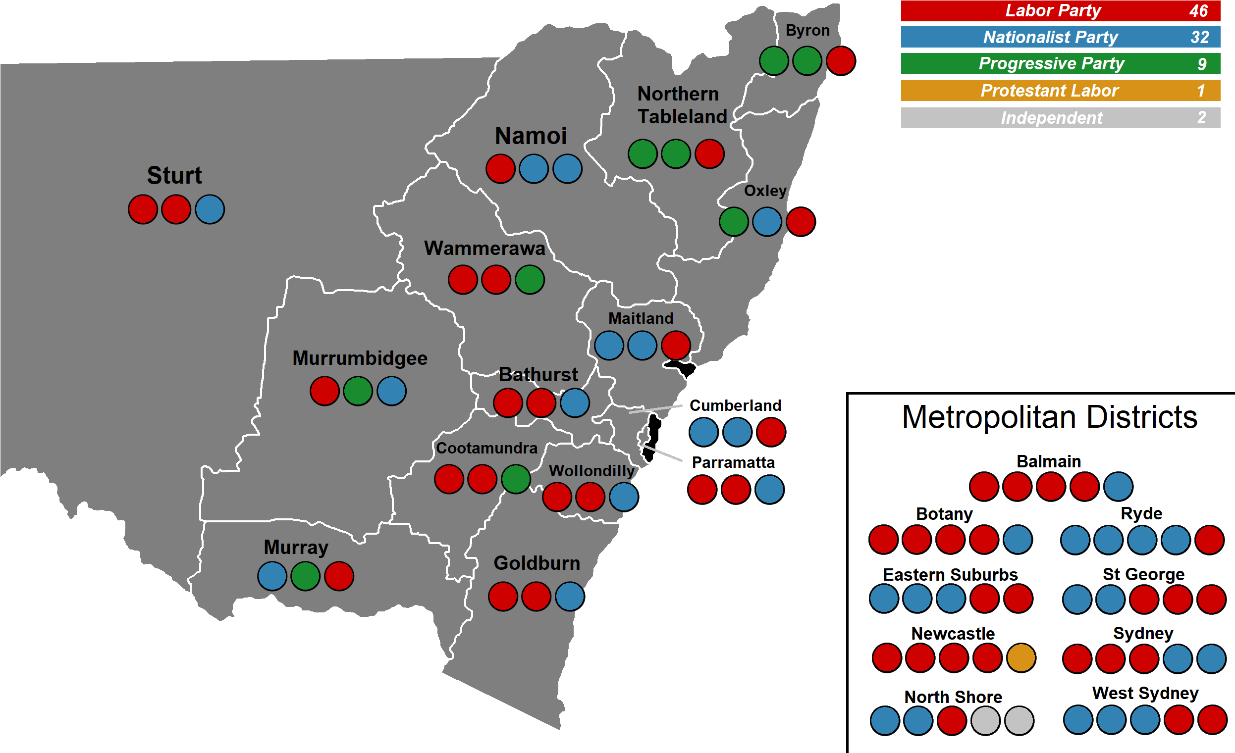 Australian Electoral Districts Map