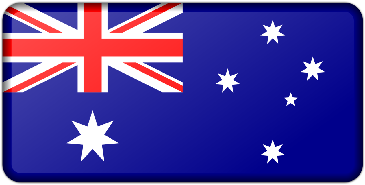 Australian Flag Graphic PNG with transparent background
