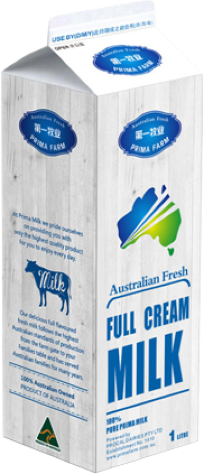 Australian Fresh Full Cream Milk Carton