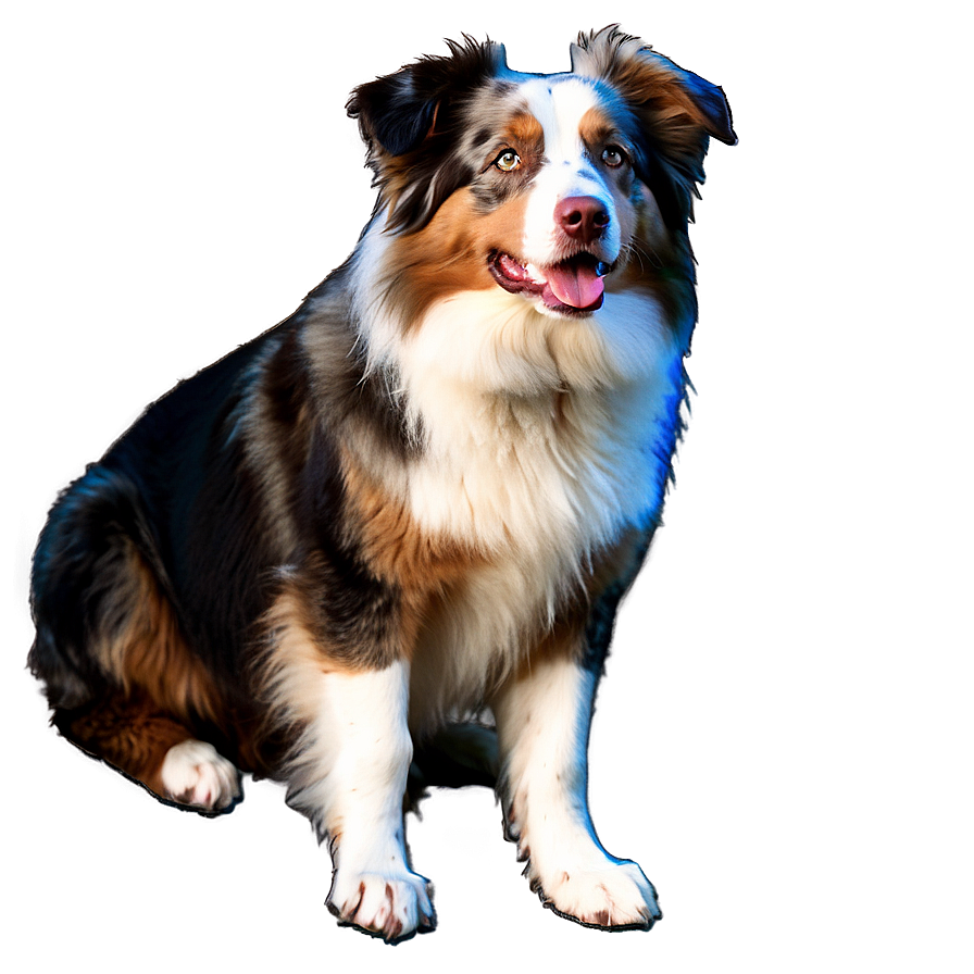 Australian Shepherd Laying Down Png Sht63