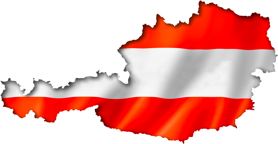 Austria Map Flag - Austria Map Clipart, HD Png Download PNG with transparent background