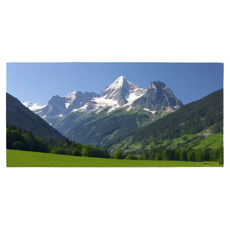 Austrian Alps Mountain Range PNG 06232024 PNG with transparent background