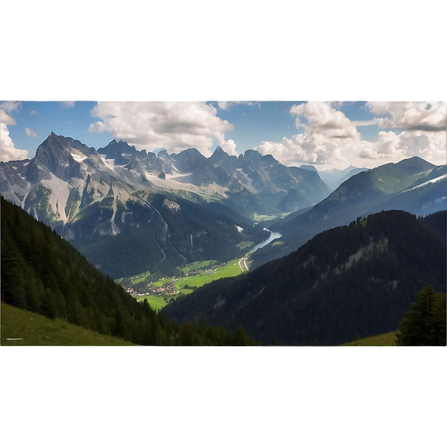 Austrian Alps Mountain Range Png 06232024