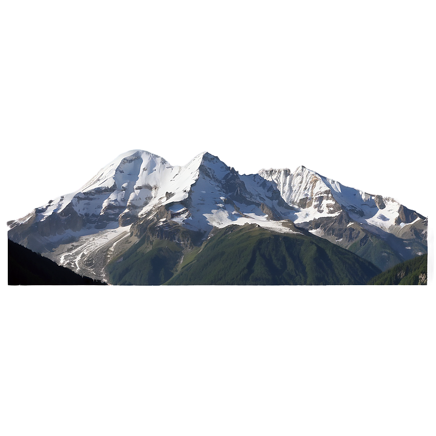 Austrian Alps Mountain Range PNG bum PNG with transparent background