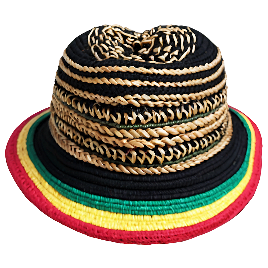 Authentic Rasta Hat Png 06282024