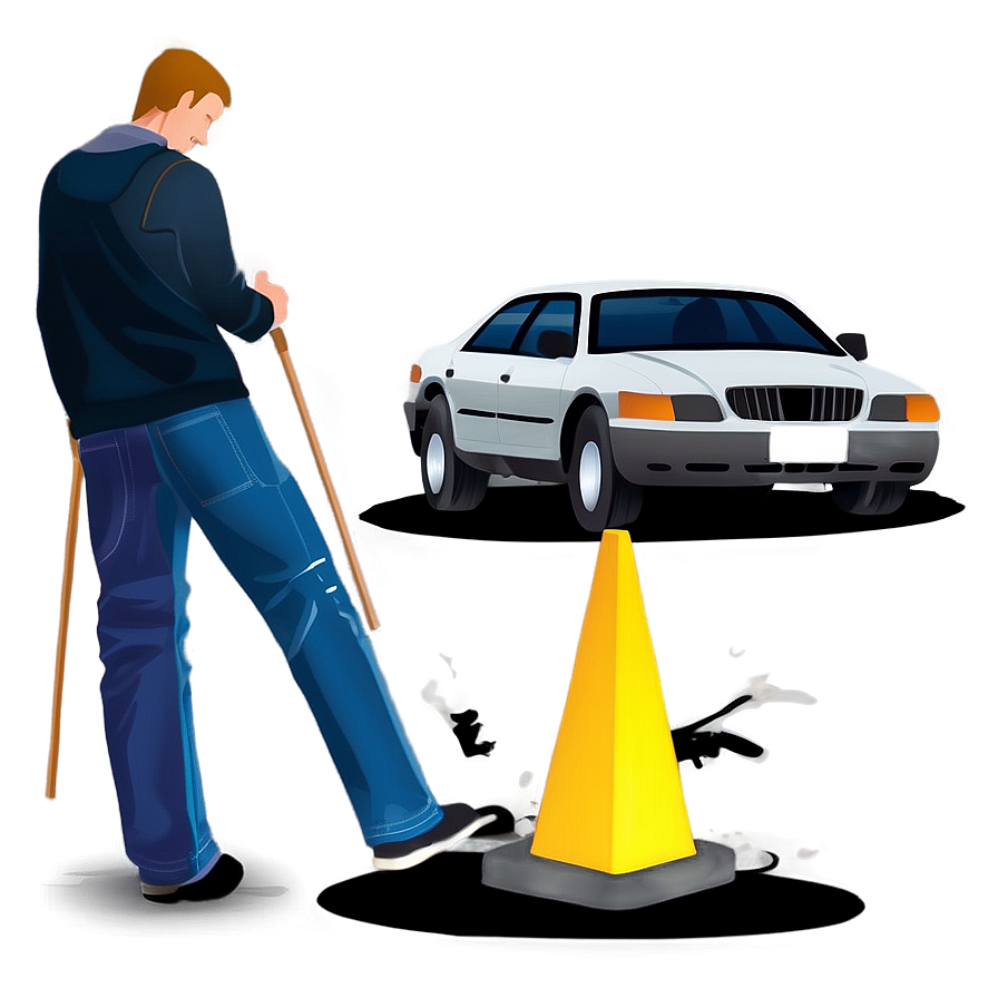 Auto Accident Aftermath PNG rmn PNG with transparent background