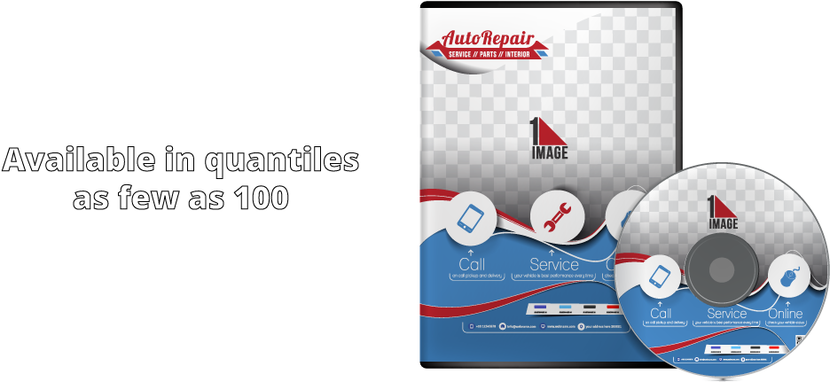 Auto Repair D V D Packaging Mockup PNG with transparent background