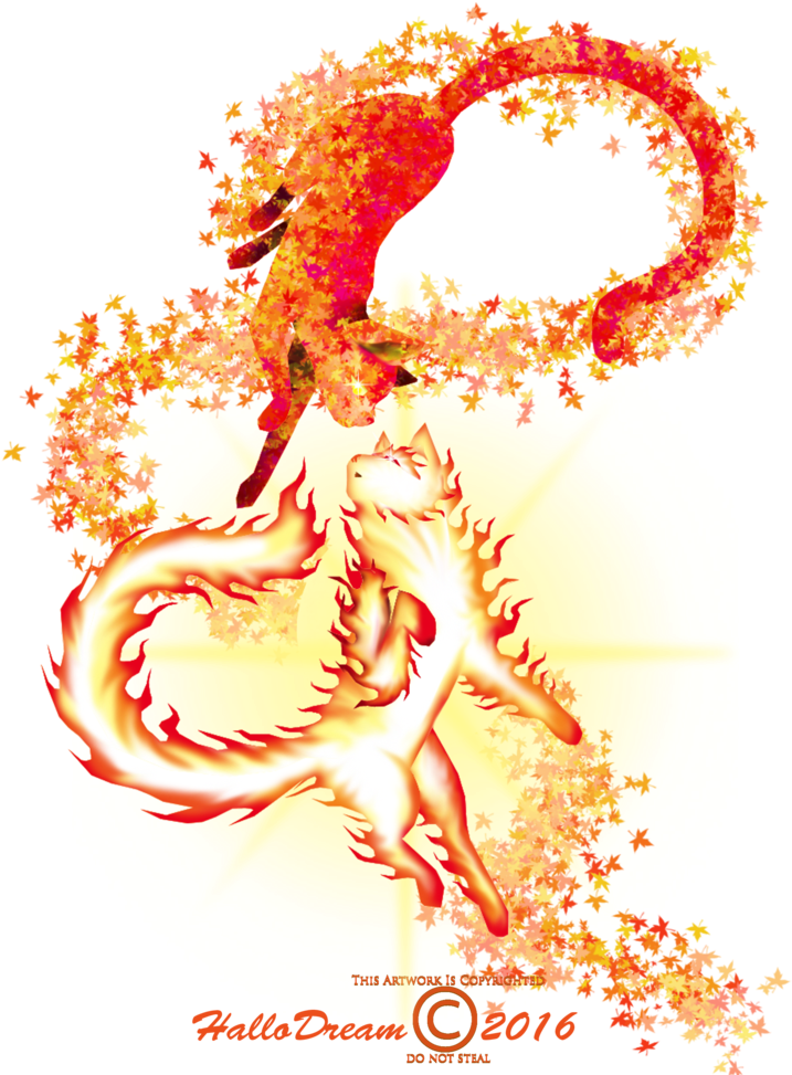 Autumn Fire Fantasy Unicorns