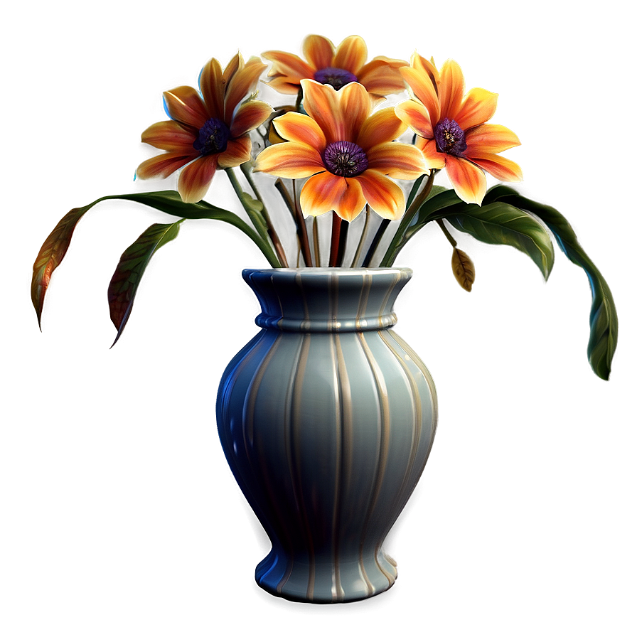 Autumn Flowers In Vase Png 54