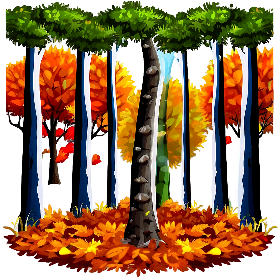 Autumn Forest Scenery Landscape PNG 06232024 PNG with transparent background