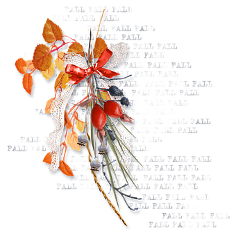 Autumn Harvest Bouquet PNG with transparent background
