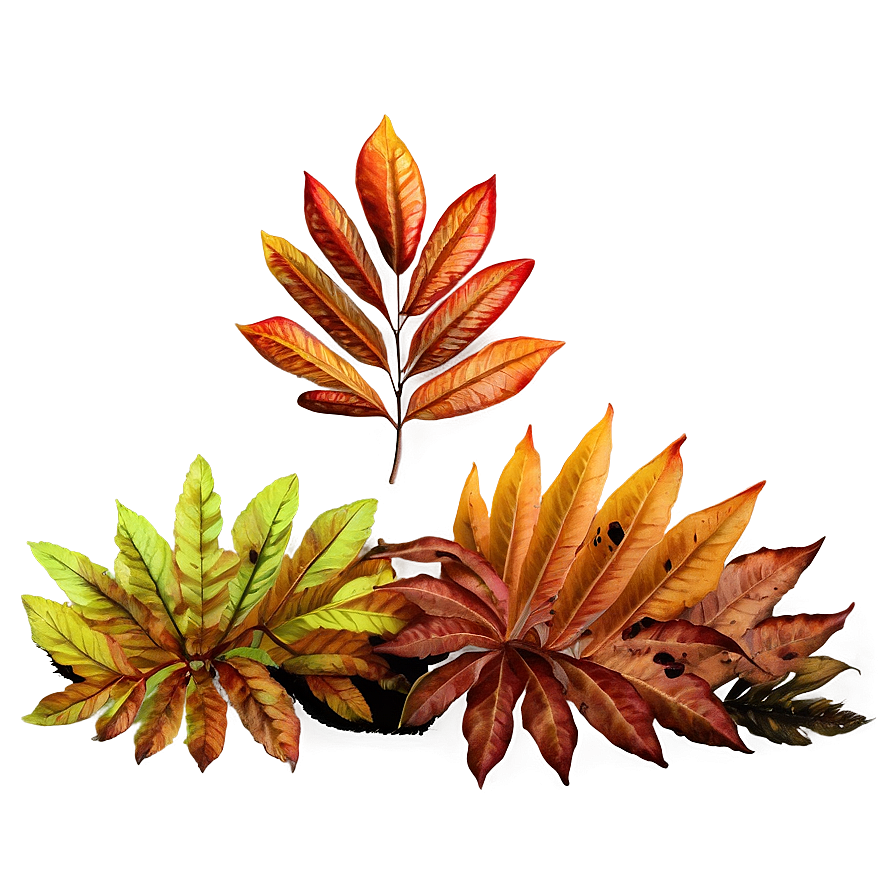 Autumn Leaves Bush Png Von