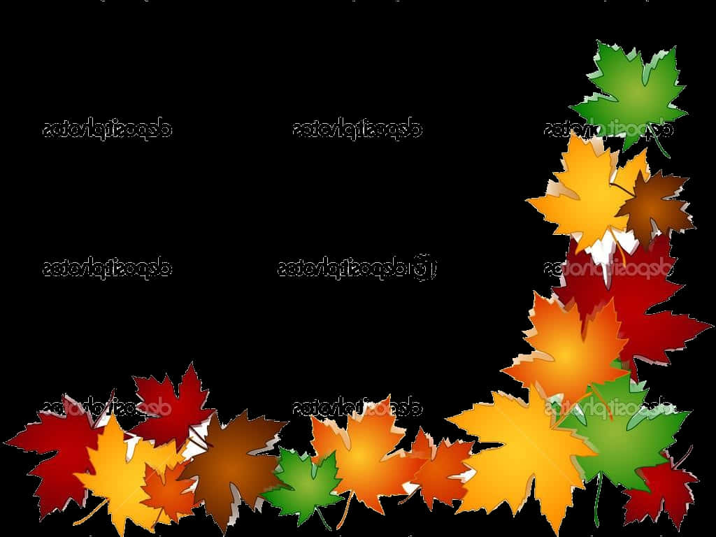 Fall Border X Free Autumn Clipart Backgrounds Harvest - Transparent Background Fall Clipart, HD Png Download PNG with transparent background