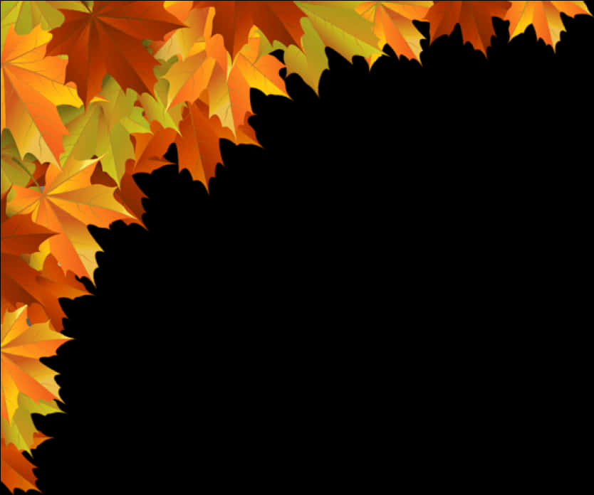 Autumn Leaves Gradient Background