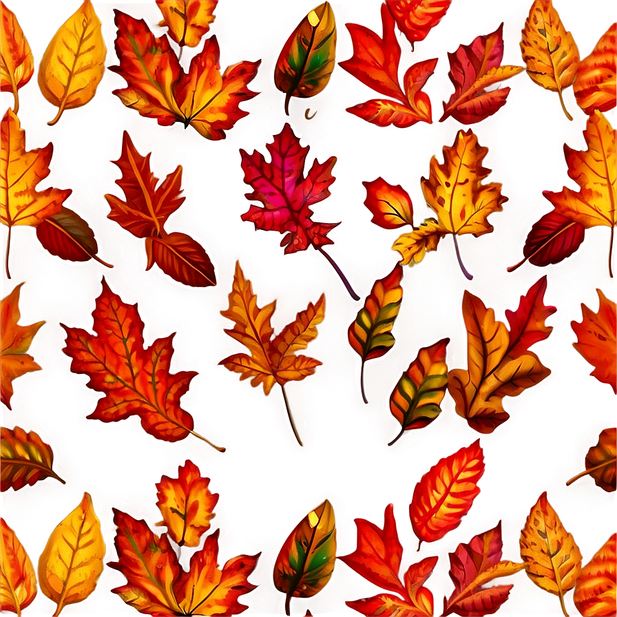 Autumn Leaves Pattern Png 05042024