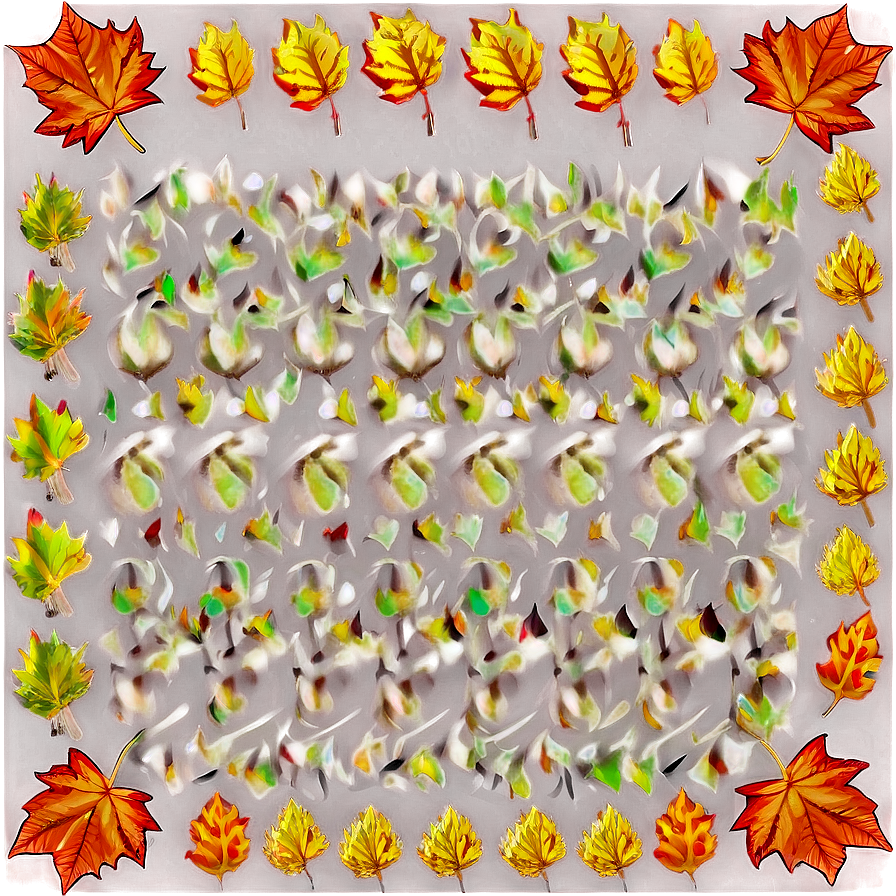 Autumn Leaves Pattern Png Ljp58