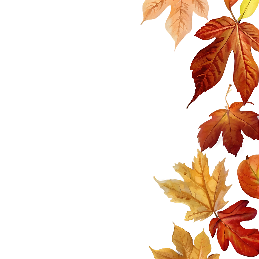 Autumn Leaves Photo Border Png 36